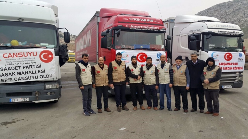 AGD ve CANSUYU'NDAN HALEP'E YARDIM